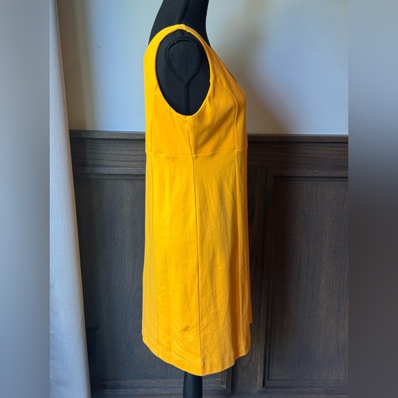 New York & Company Vibrant fall Yellow Midi Dress NWT - Picture 4 of 7